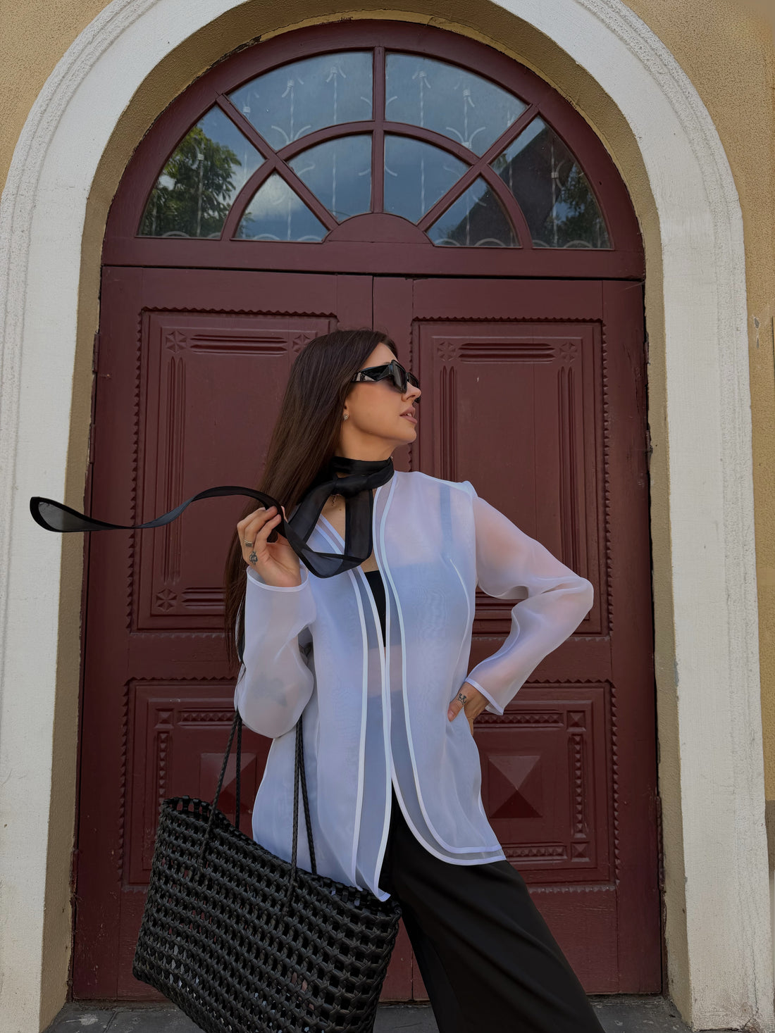 Organza blazer