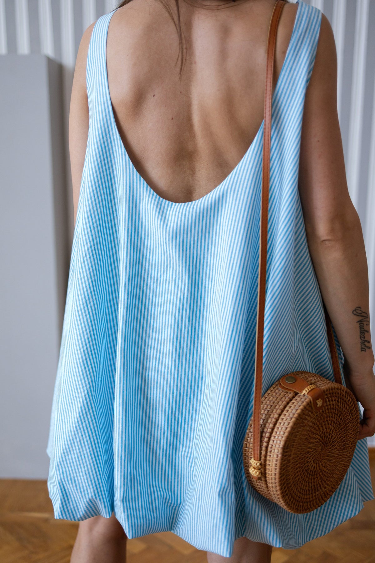 Bubble cotton dress