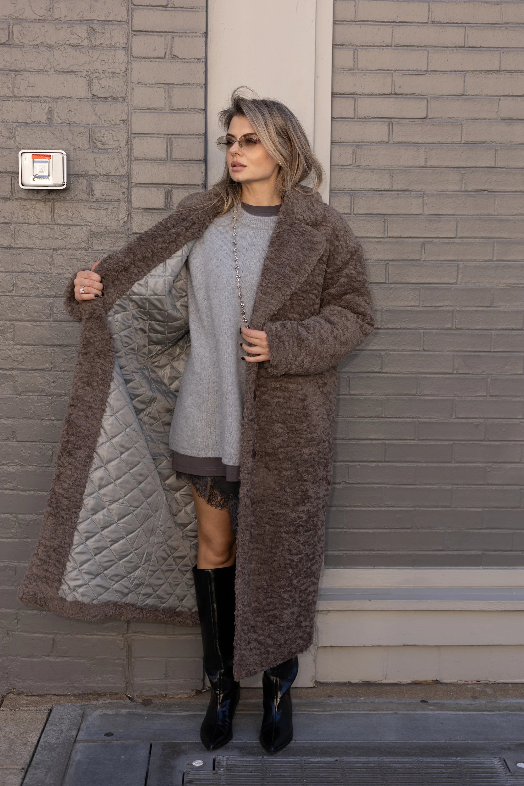 Teddy Fauх Fur Long Coat