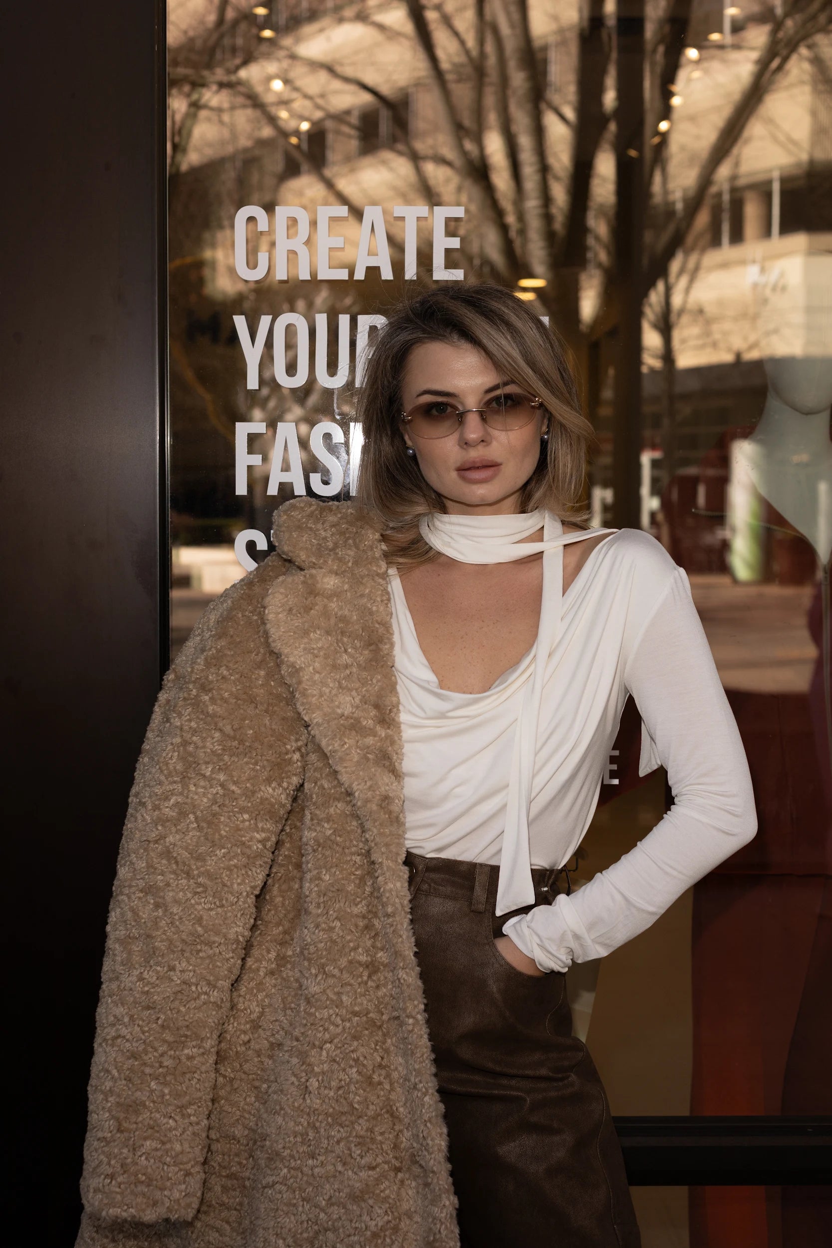 Long Sleeve With Scarf