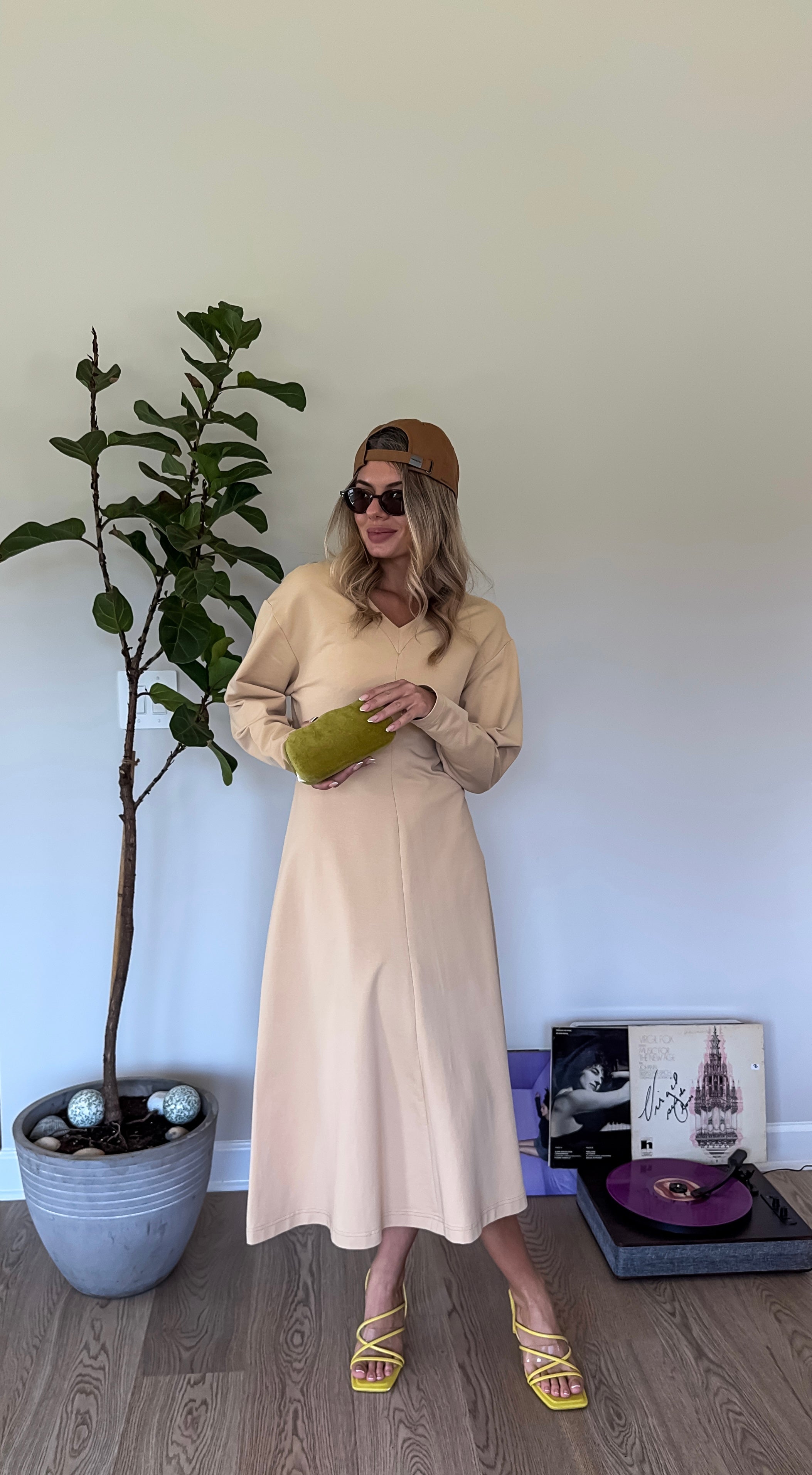 Cotton Midi Dress