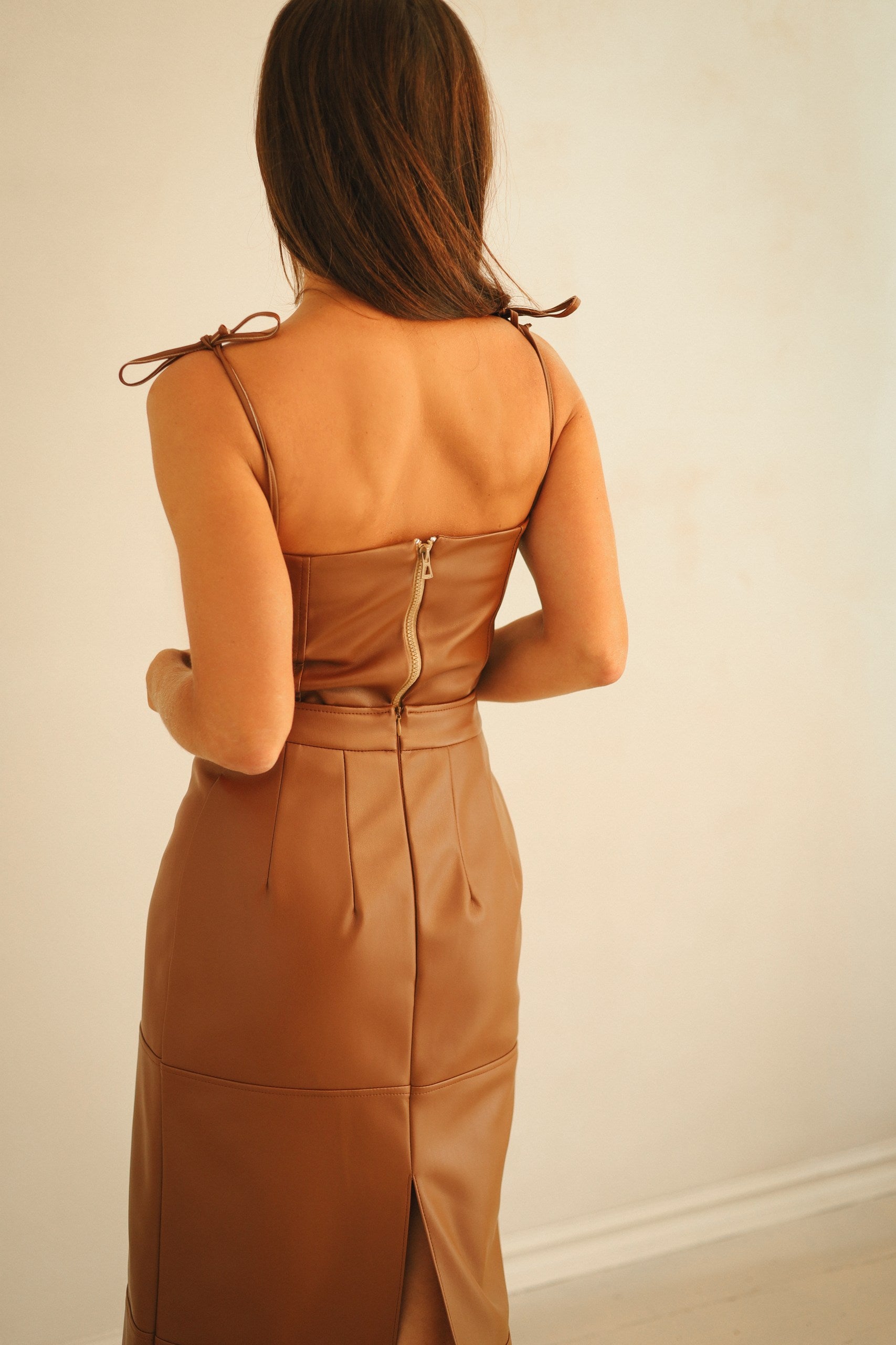 Faux Leather Pencil Skirt