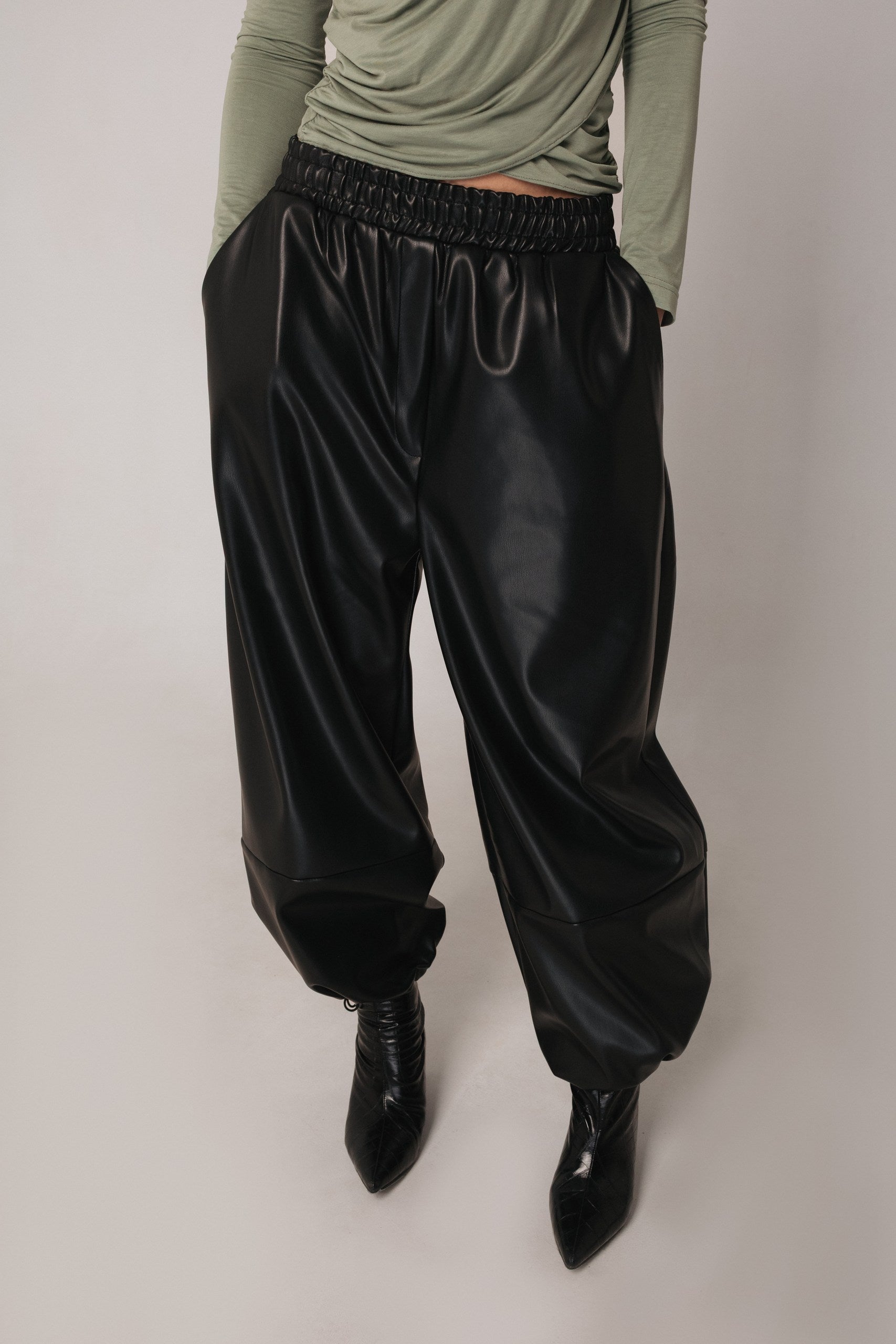 Aladdin Faux Leather Pants