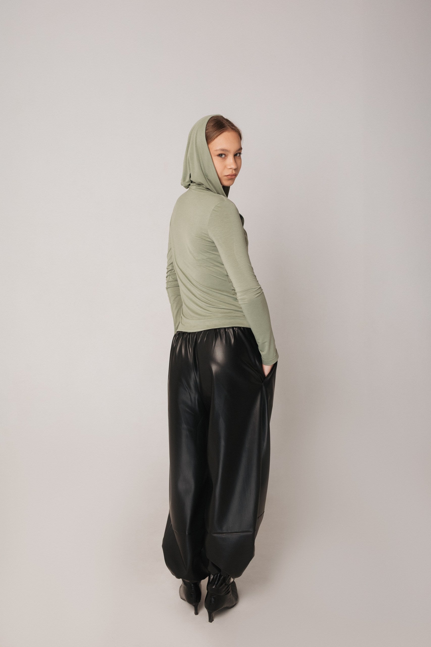 Aladdin Faux Leather Pants