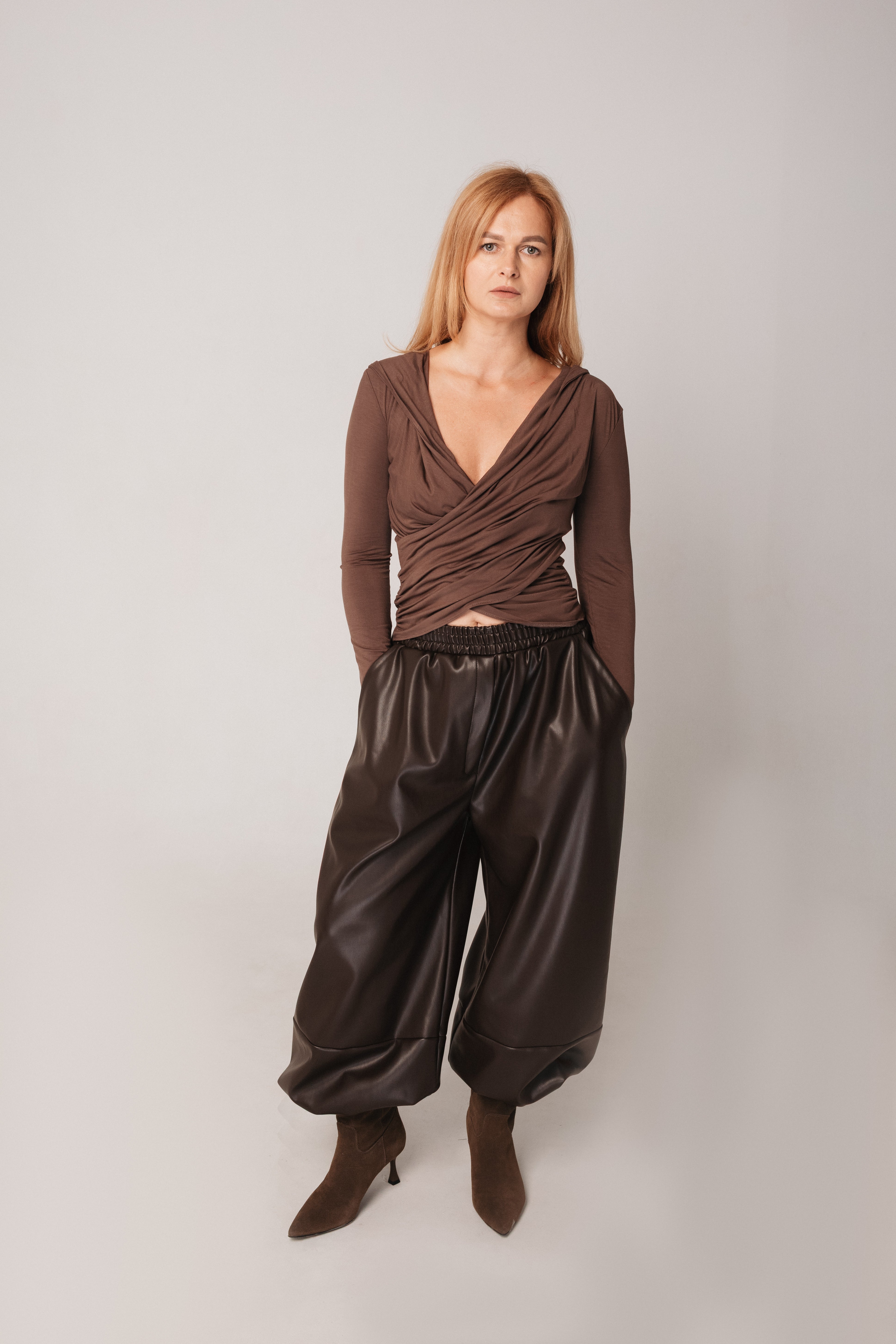 Aladdin Faux Leather Pants