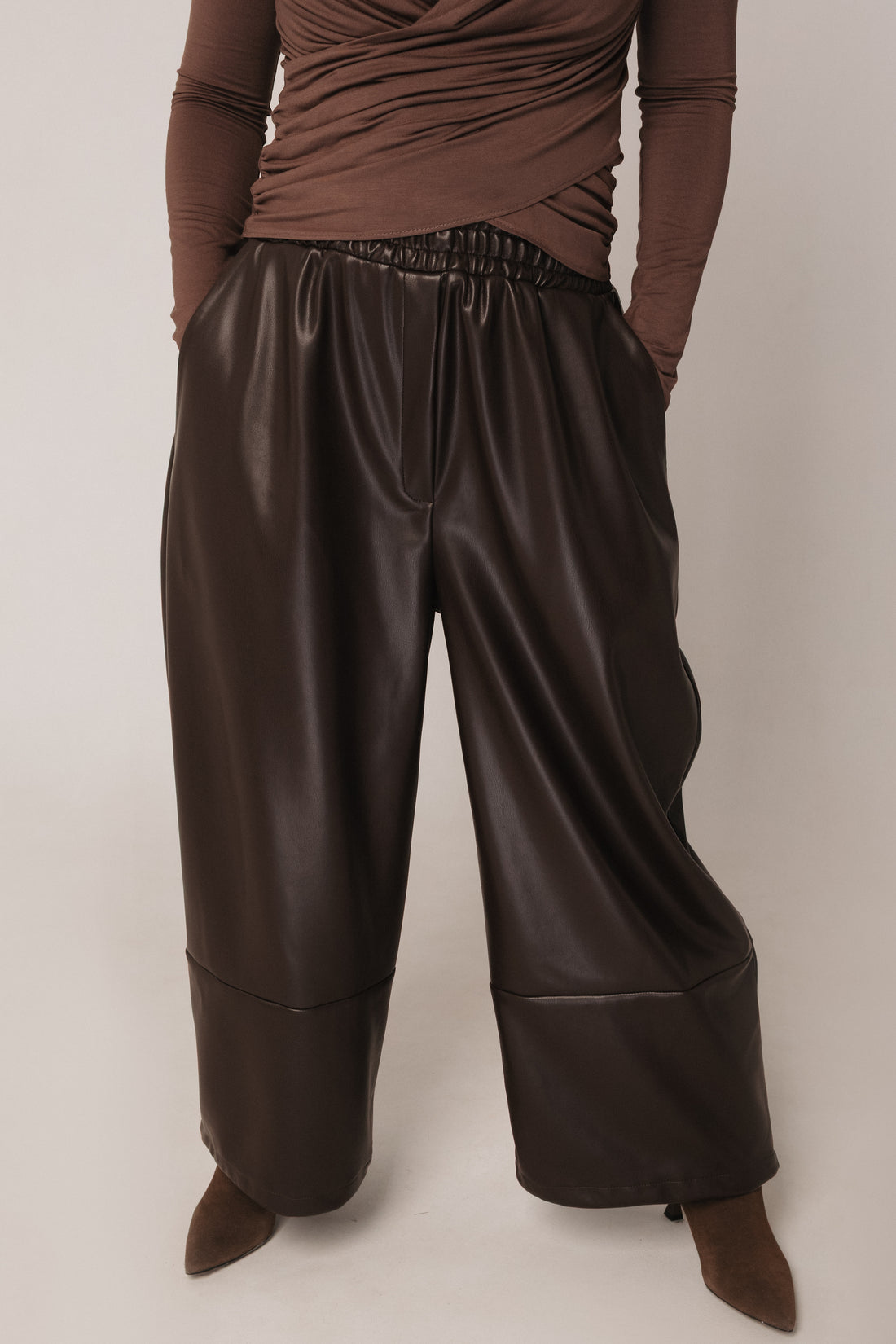 Aladdin Faux Leather Pants