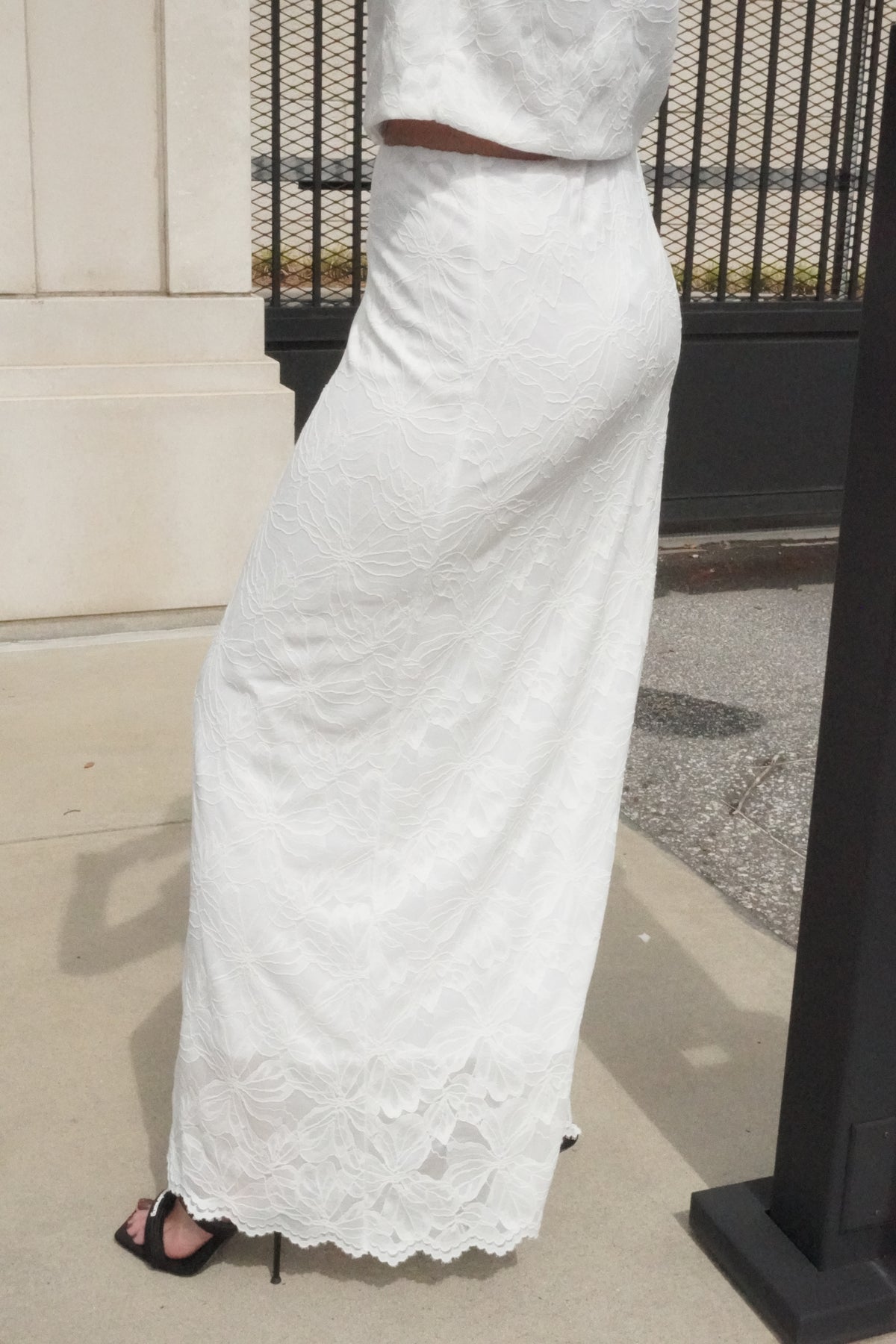 Fleur lace maxi skirt
