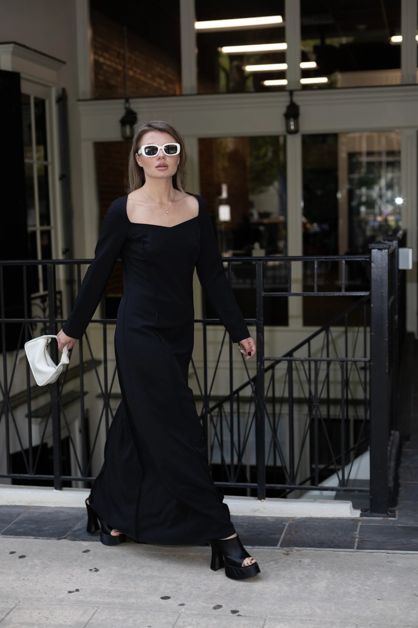 Structured Seam Maxi Dress