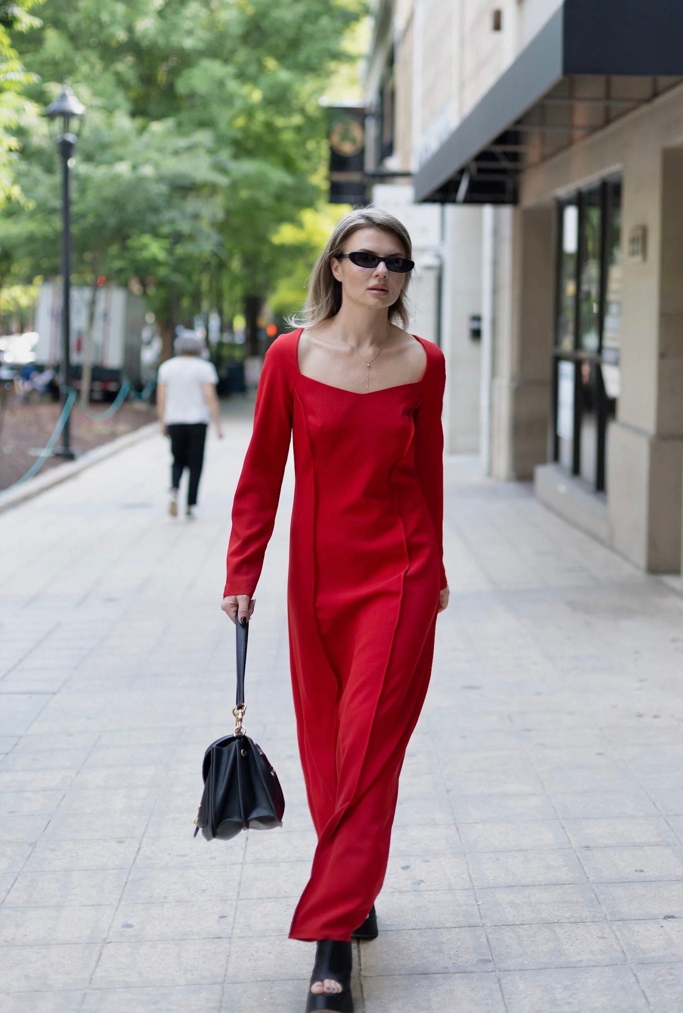 Structured Seam Maxi Dress