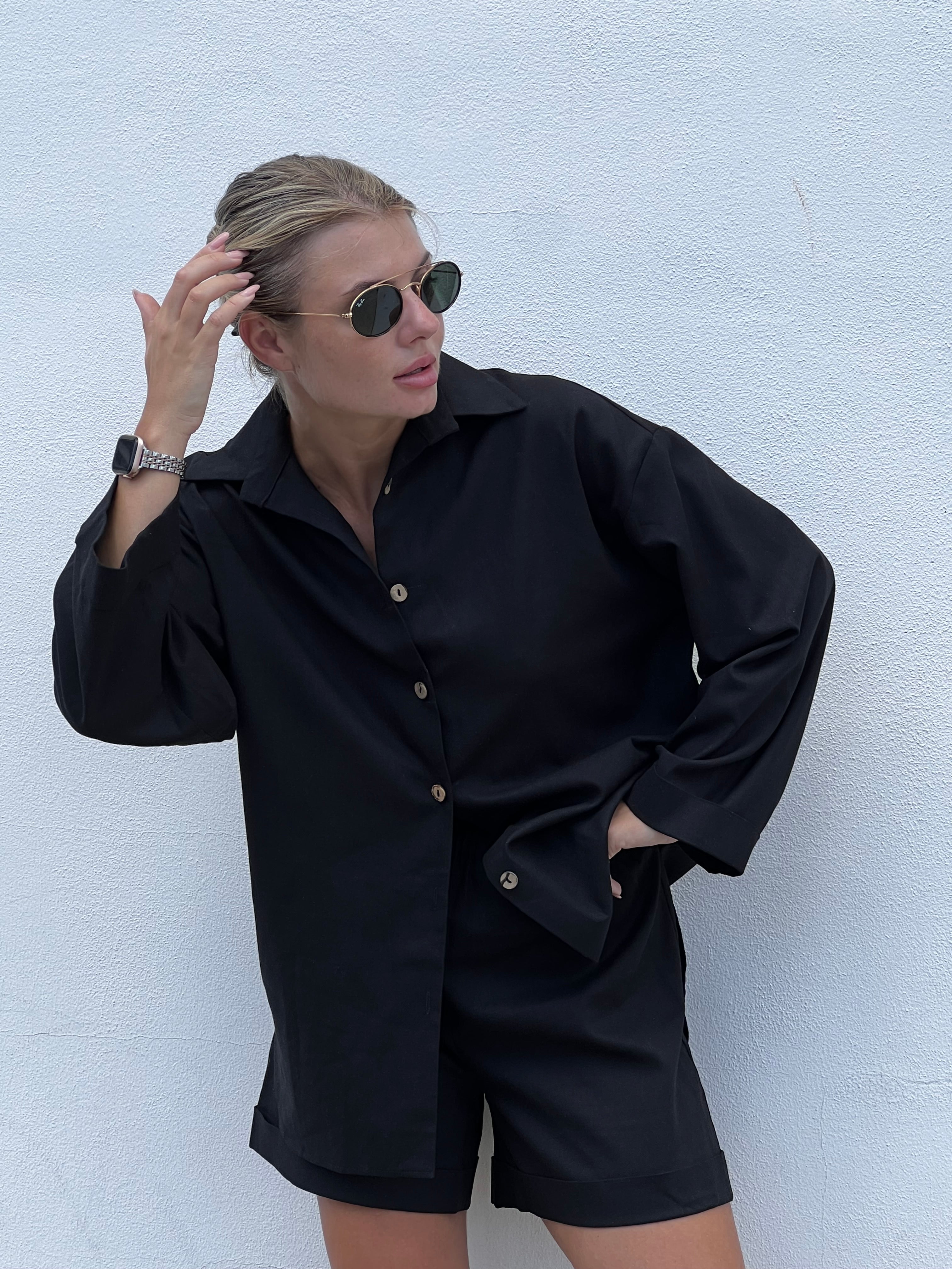 Linen suit with shirt