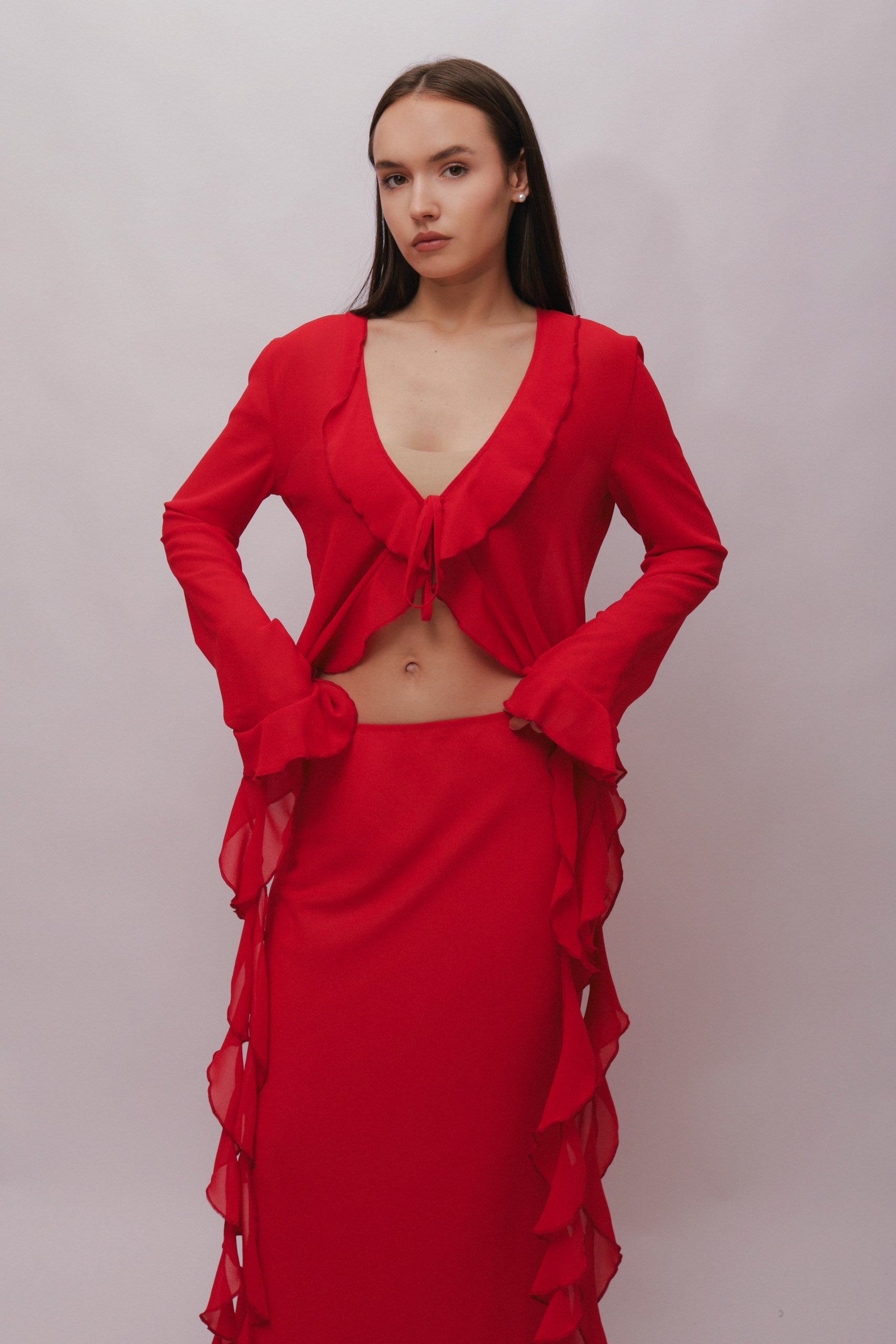 Chiffon Suit Cascade