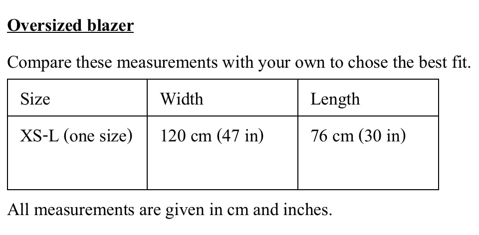 Size Guide