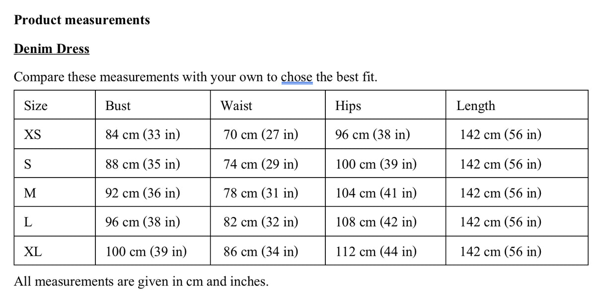 Size Guide