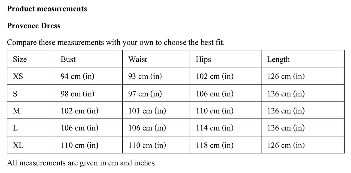 Size Guide