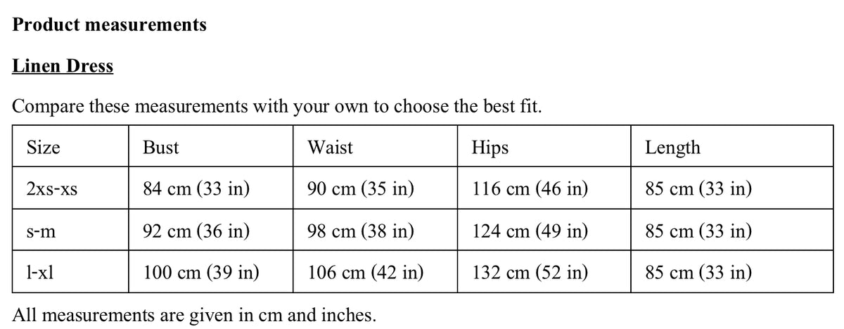 Size Guide