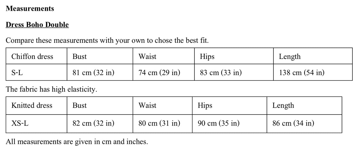 Size Guide
