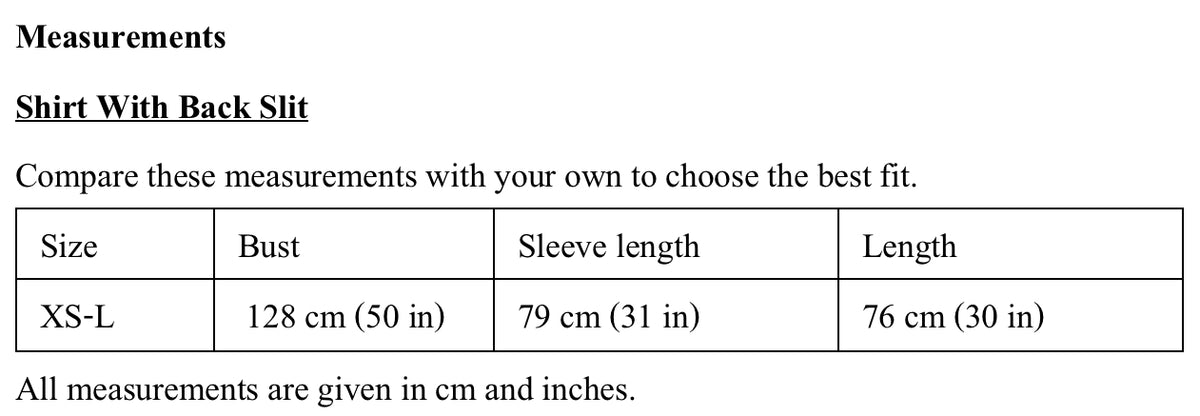 Size Guide