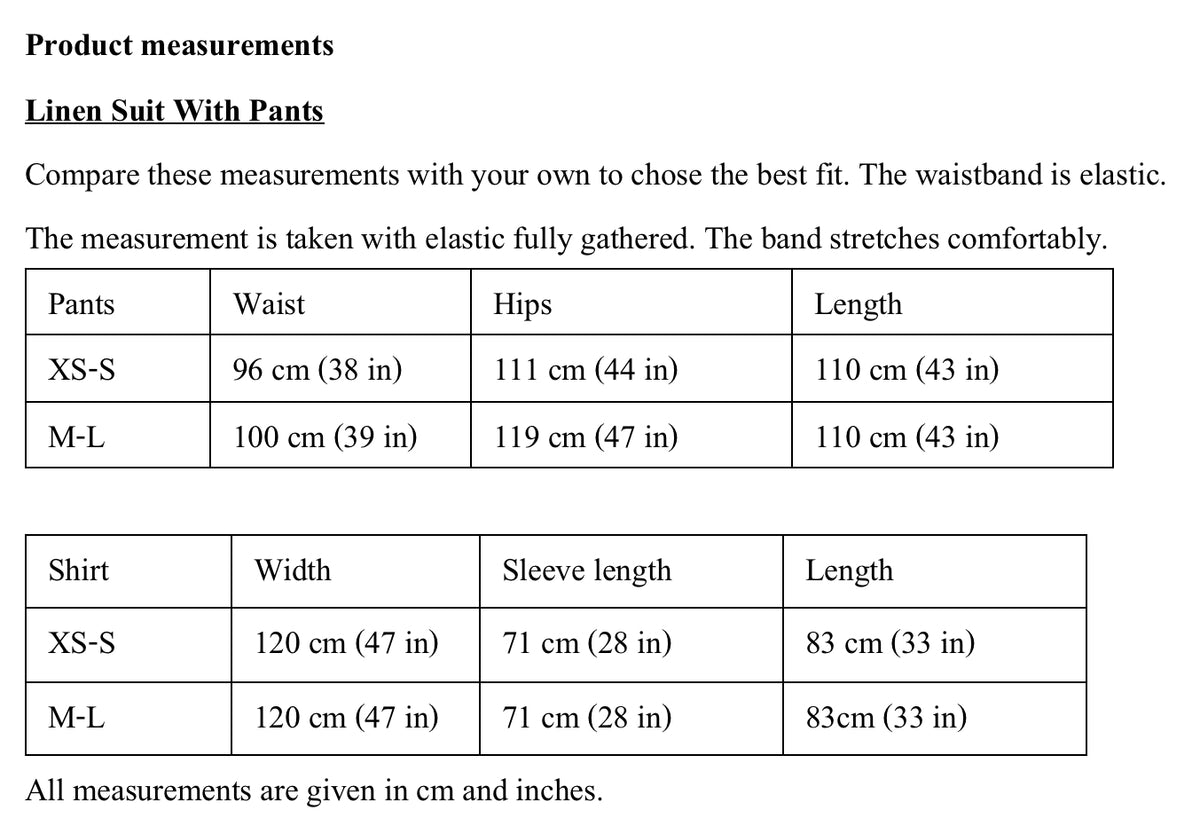 Size Guide