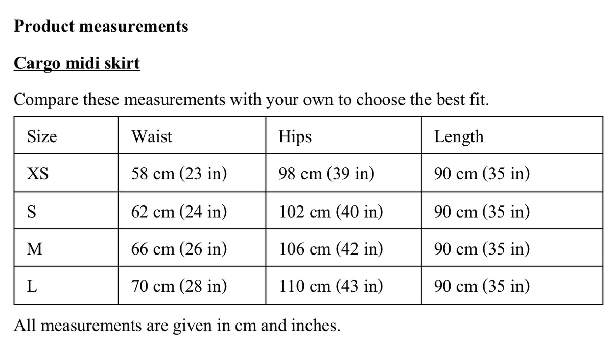 Size Guide