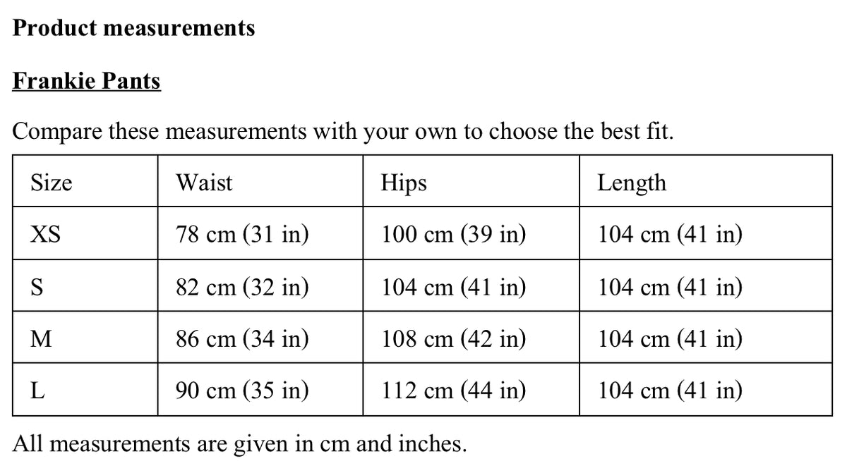 Size Guide