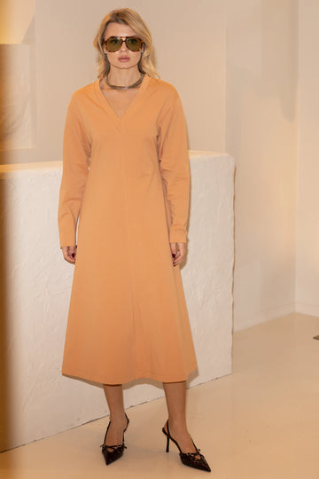 Cotton Midi Dress