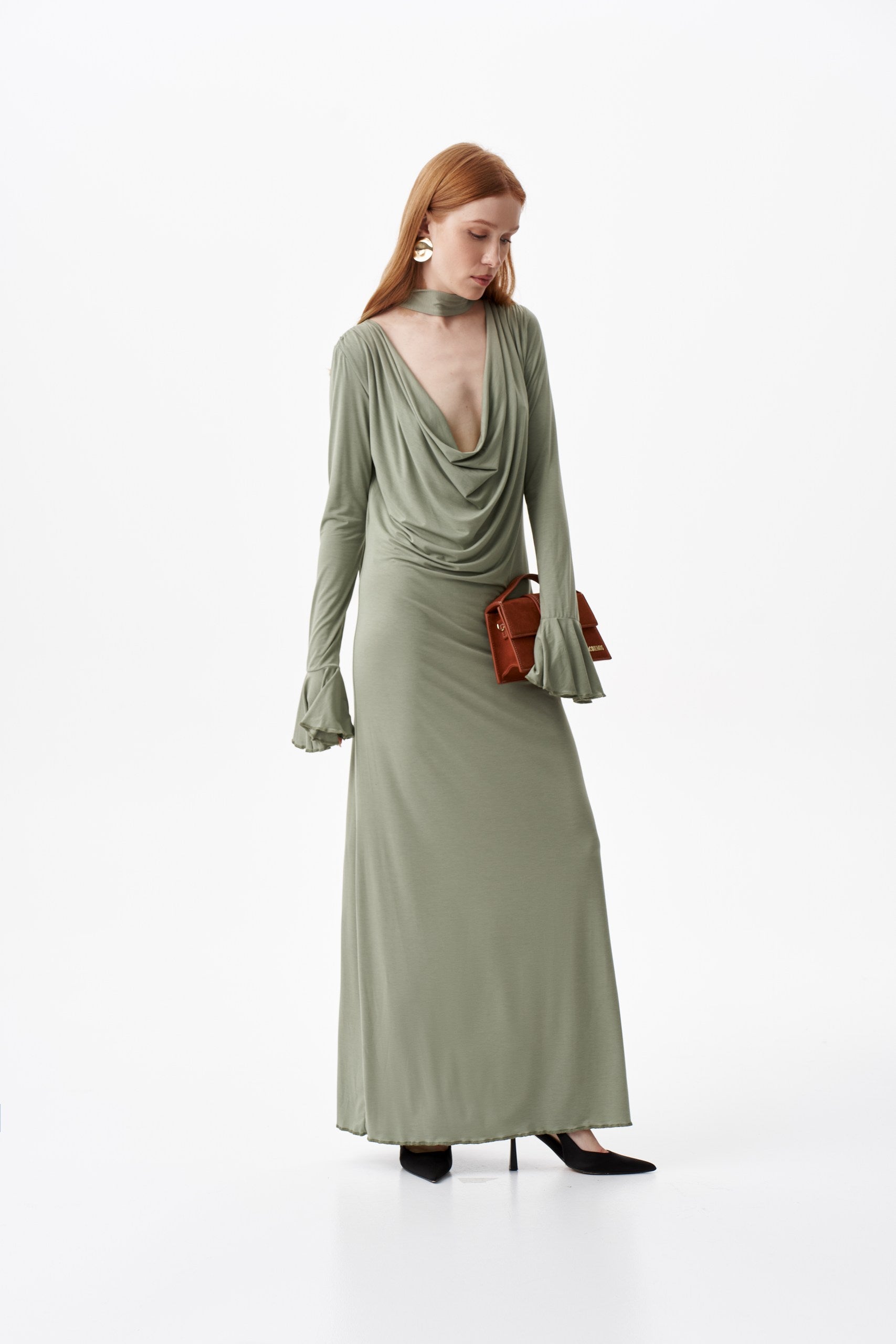 Dress With Scarf